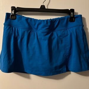 Lands' End Bright Blue Bathing Suit Skirt